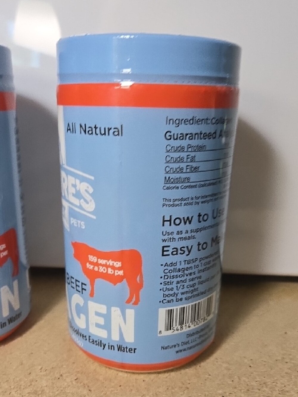 Natures Diet Beef Collagen Peptides Type For Dogs Cats - Picture 4 of 14
